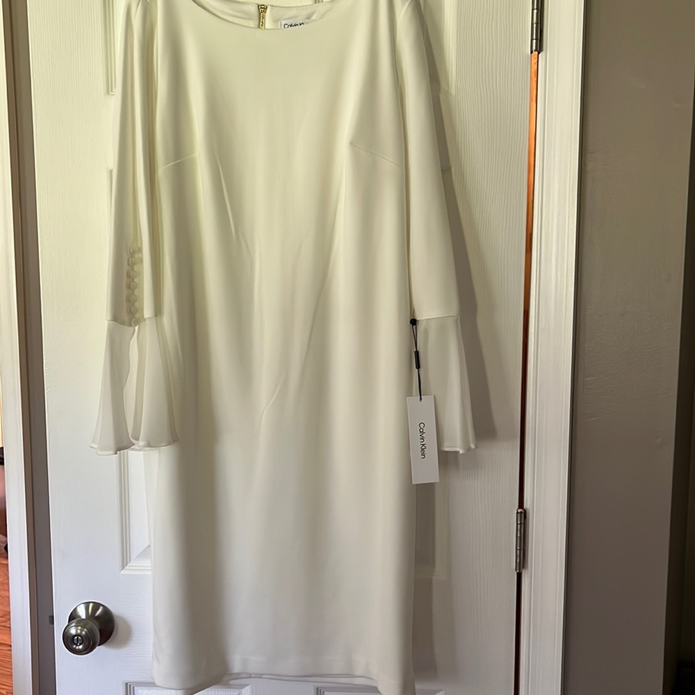 Calvin Klein white dress 🤍✨